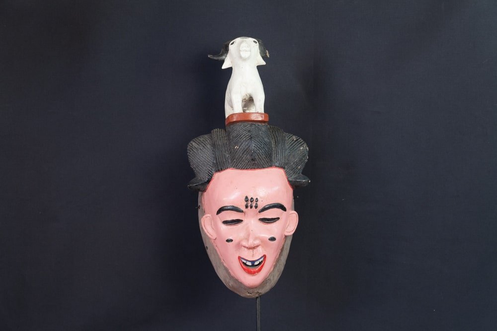 Masque Gouro à coiffe de chèvre -