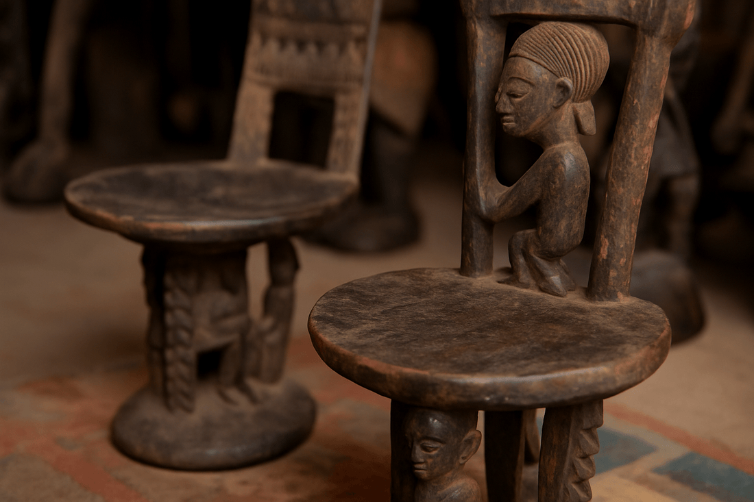 Chaises africaines : entre sculpture et usage quotidien - Partd'Afrique