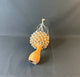 Hochet africain en calebasse et coquillages - 