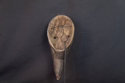 Masque Dan à bec d'oiseau allongé et axe de clous - 