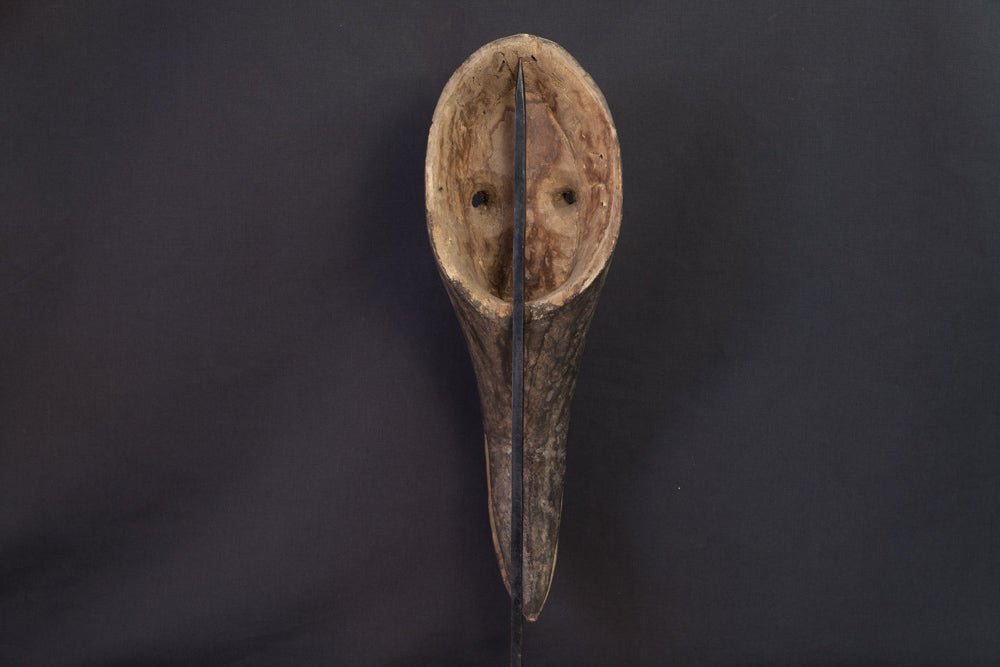 Masque Dan à bec d'oiseau allongé et yeux en amande - 
