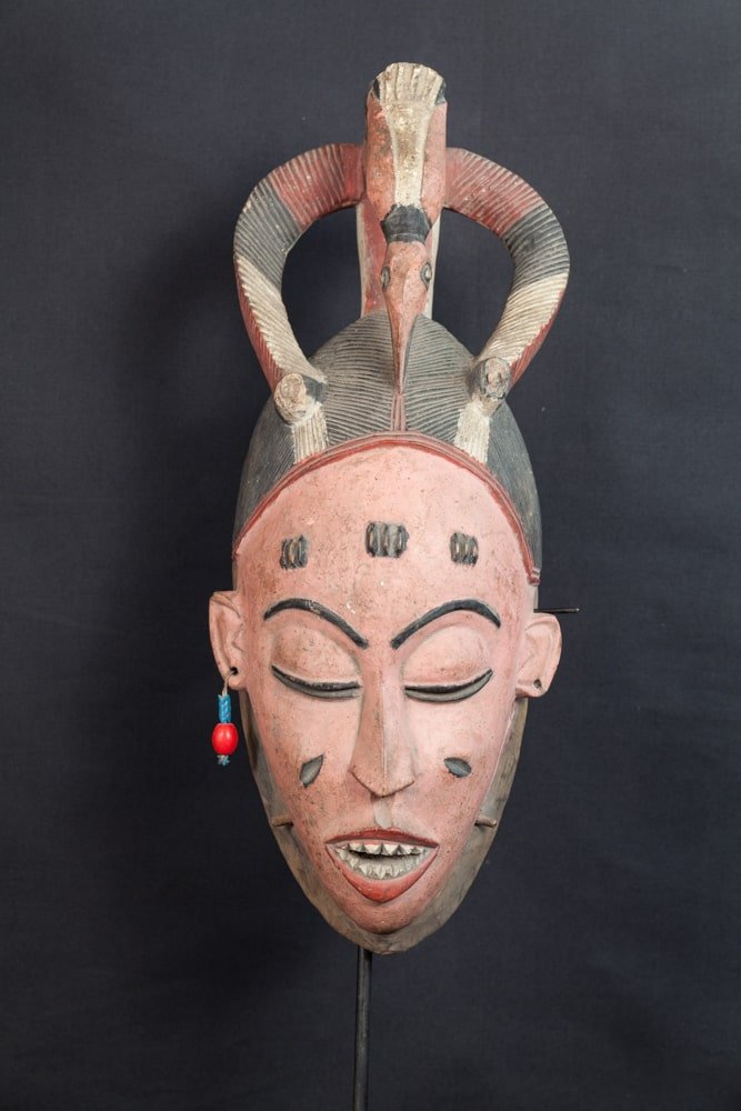 Masque Gouro à coiffe antilope - 
