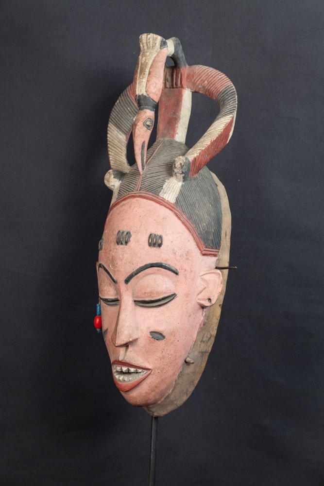 Masque Gouro à coiffe antilope - 