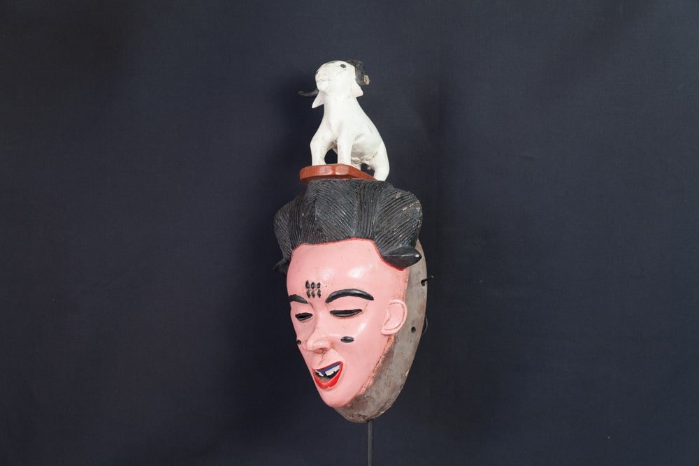 Masque Gouro à coiffe de chèvre - 