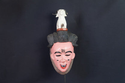Masque Gouro à coiffe de chèvre - 