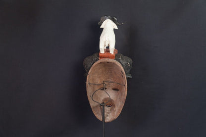 Masque Gouro à coiffe de chèvre - 