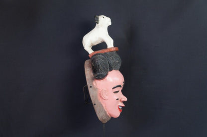Masque Gouro à coiffe de chèvre - 