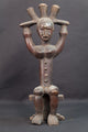 Statue Lobi assise cloutée à coiffe - tabouret - 